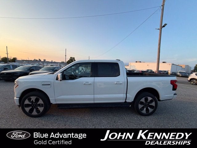 Certified 2022 Ford F-150 Lightning Platinum with VIN 1FT6W1EV7NWG00134 for sale in Conshohocken, PA
