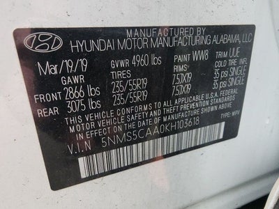 2019 Hyundai Santa Fe Limited